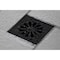 Kingston Brass BSF4161MB Watercourse Sunburst 4" Square Grid Shower Drain, Matte Black BSF4161MB - alternate 4